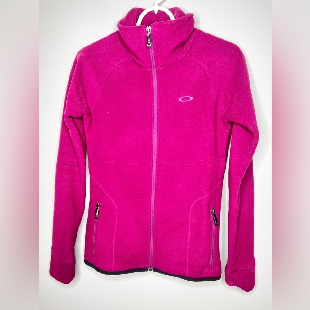 Oakley Polartec Classic Full Zip Fleece Jacket  Purple Size Small.